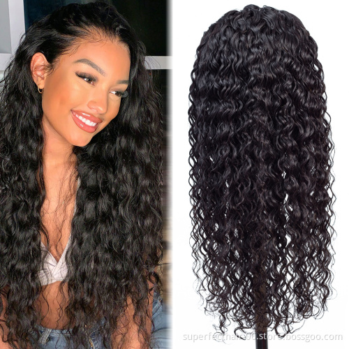 New Arrival In Winter Wigs Water Wave Pre Plucked With Baby Hair 13X4 360 Cuticle Aligned Raw Virgin Human Hair Lace Front Wigs